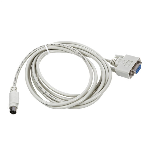 Καλώδιο λήψης DB9P σε 8P Mini Din RS232, λευκό, 8,2 πόδια για PLC -EH 2