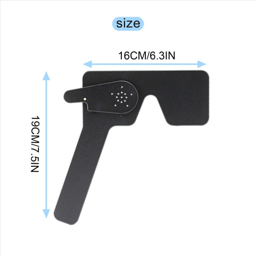 Lorgnette 17 Pinhole Zwart Plastic Oogtest Oog Occluder 2