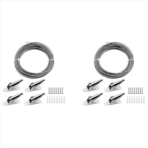 Cable de acero inoxidable recubierto de 2 mm de 10 m