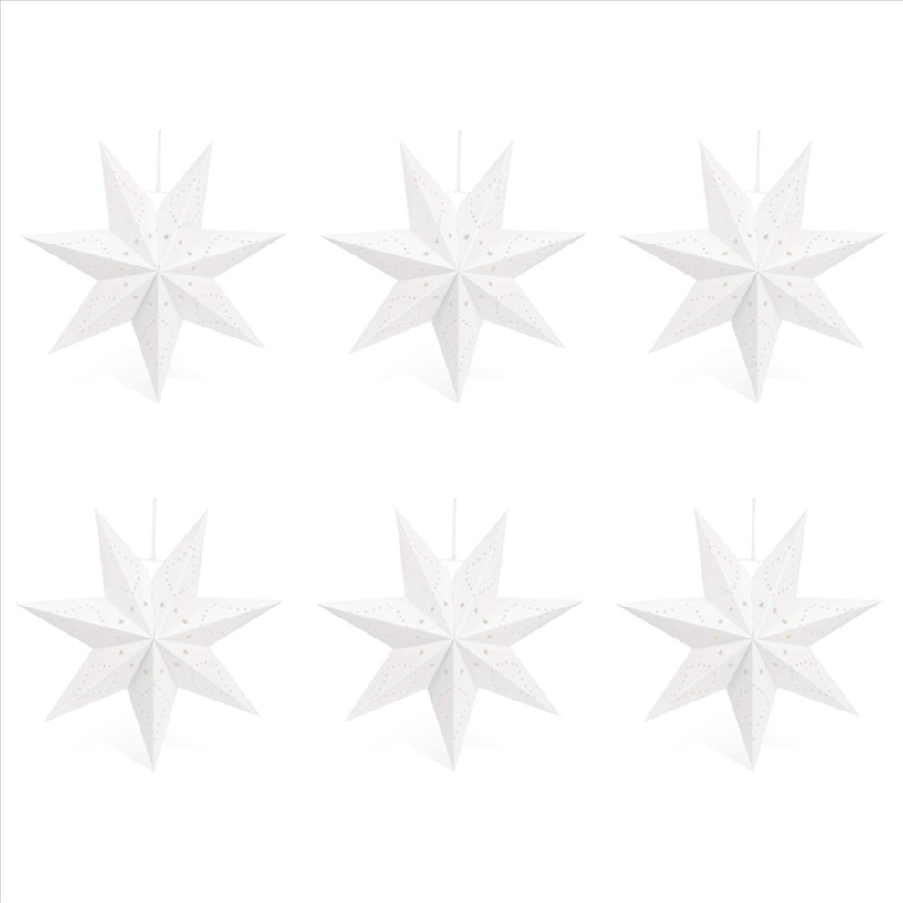 Hanging Paper 7 Pointed Star Lantern, Christmas Hanging Decorations-image-OPC-PHTPQHD-NEW