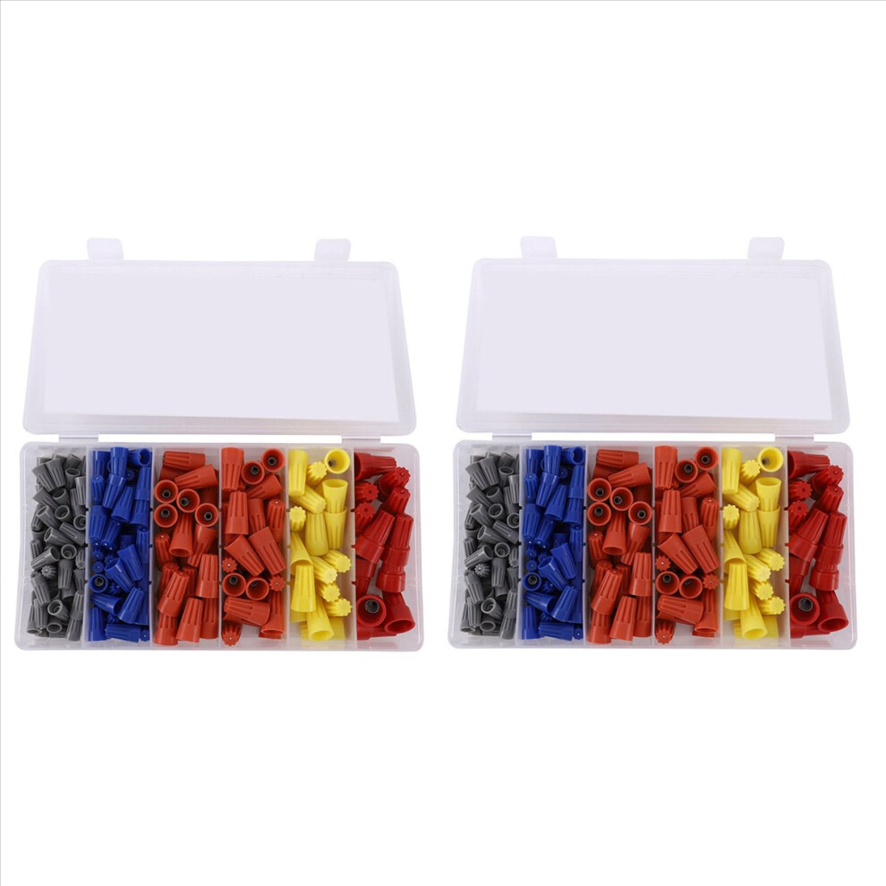 158Pcs 5 Colors Electrical Wire Connector Terminal Spring Inserted 4851216694172