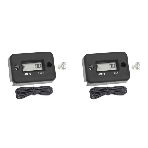Waterproof LCD Display Digital Hour Meter Inductive Timer
