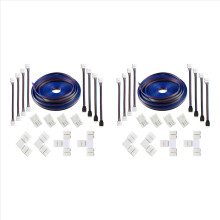 5M 4-pins RGB LED-strip verlengkabel, LED-strip connectoren kits