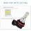 4x superheldere H8 H9 H11 LED koplamplampenset grootlicht/dimlicht 4