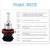 4x superheldere H8 H9 H11 LED koplamplampenset grootlicht/dimlicht 3