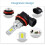 4x superheldere H8 H9 H11 LED koplamplampenset grootlicht/dimlicht 2