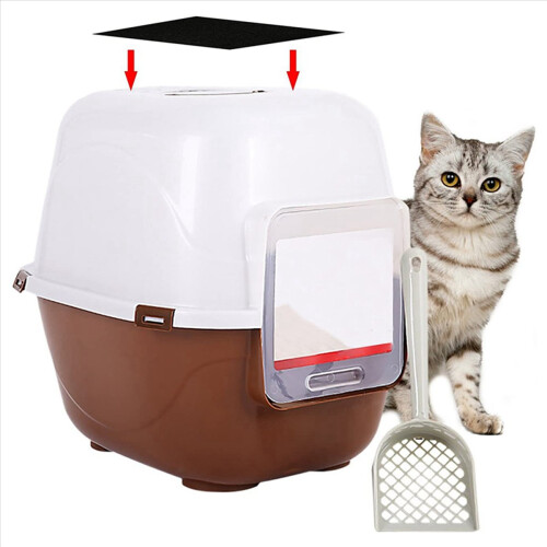 12 PCS Activated Carbon Filter Cat Litter Box Charcoal Filter 1