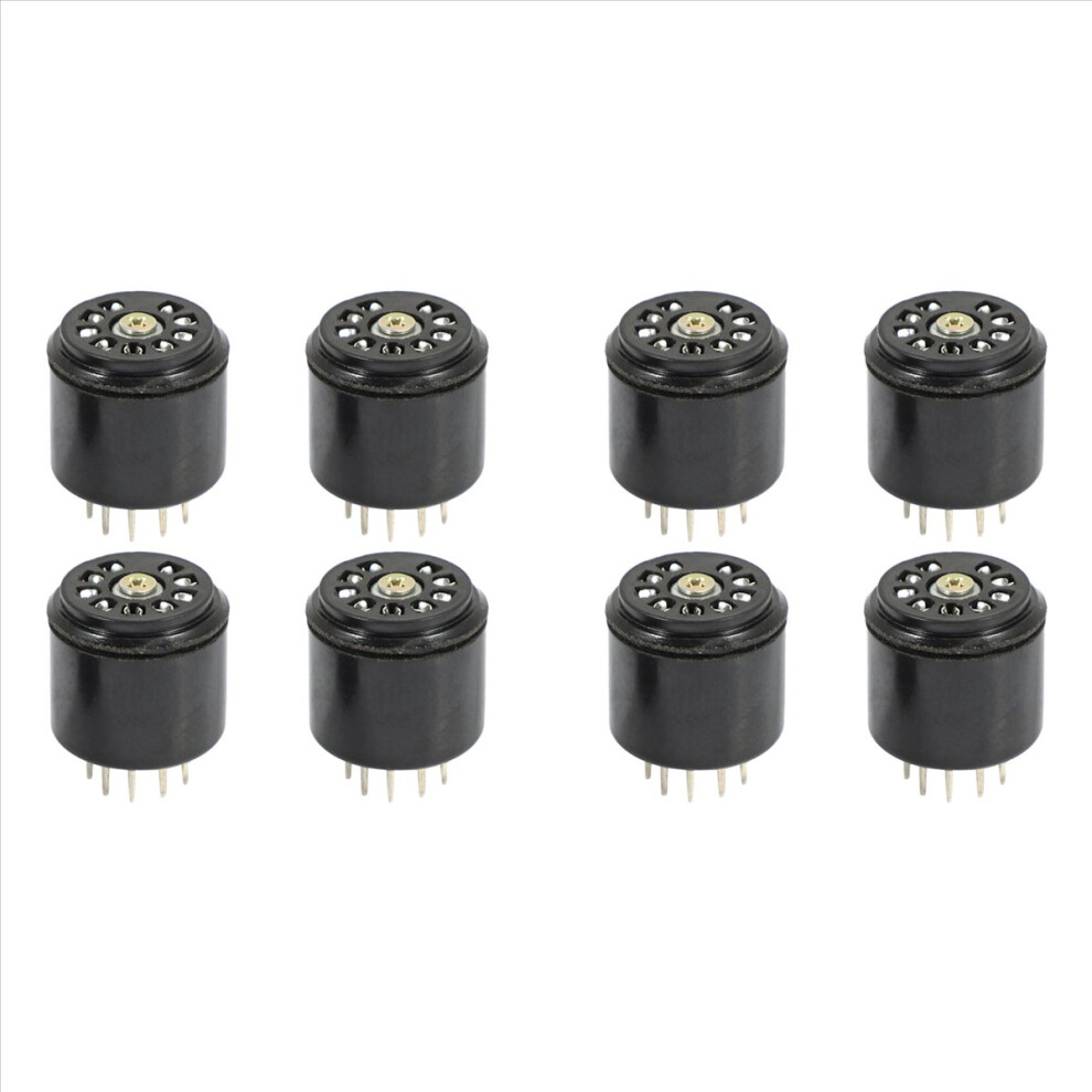 4X 9Pin Vacuum Tube Socket Saver Base For 12Ax7 12Au7 Ecc82 Ecc83 Black 4851216697661