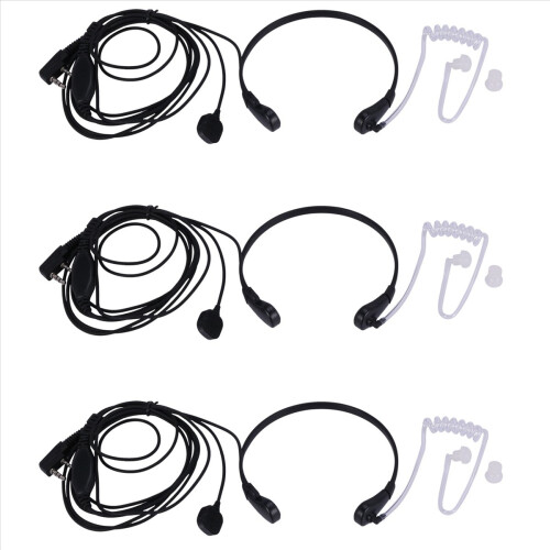 Throat Microphone Vibration Headset Earpiece for Uv-5R