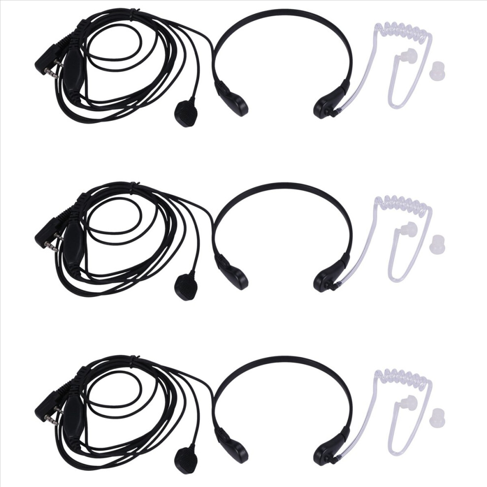 Throat Microphone Vibration Headset Earpiece For Uv-5R 4851216699382