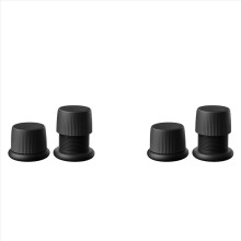 4x verstelbare bedverhogers, meubels, bank, tafel, bank, vloerlift - zwart