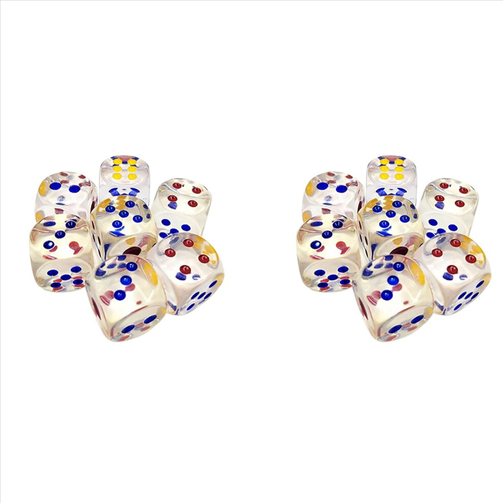 Photos - Other Toys Markenlos 25mm Jumbo Dice with Colored Dots,for Farkle,Other Dice Games,10Pcs 