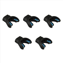 5X Snorkel Mouthpiece Regulator Universal Silicone Respirator Blue