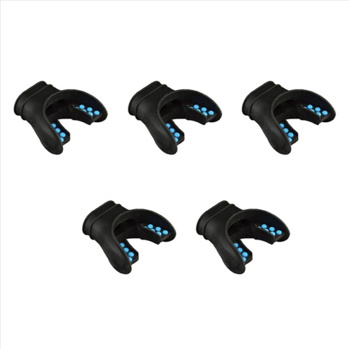 5X Snorkel Mundstykke Regulator Universal Silikone Åndedrætsværn Blå