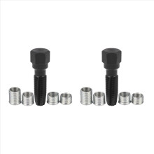 Kit de reparación de roscas de bujías de 14 mm, kit de herramientas, escariador, macho M14 x 1,25