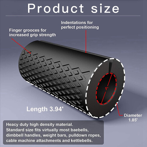 1PCS Barbell Dumbbell Booster Grip Equipment Αύξηση Τριβής για Τραυματισμούς 2