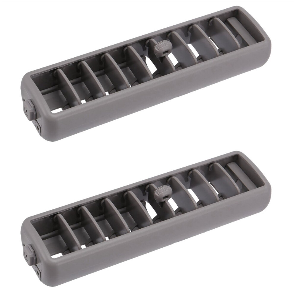 2X Car Roof Top Side Air Conditioning Vent Outlet Panel Grille Gray 4851216608889