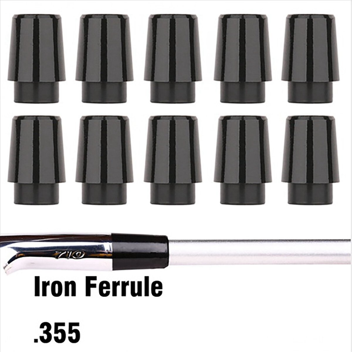 Lot De 12 Embouts De Lacets En Alliage Avec Vis - Longueur 25 Mm, Diamètre Intérieur 4 Mm - Noir