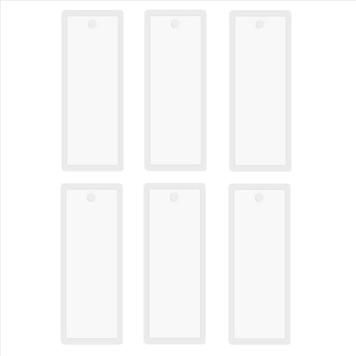 30 peças de molde retangular de silicone para marcadores de página de 3,7 polegadas, molde transparente para artesanato 1
