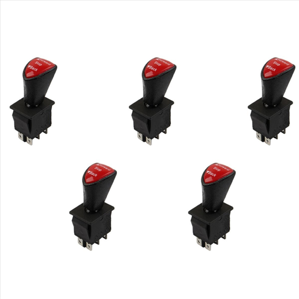 Forward-Stop-Back Dpdt 6Pin Latching Slide Rocker Switch Kcd4-604-6P 4851216610882