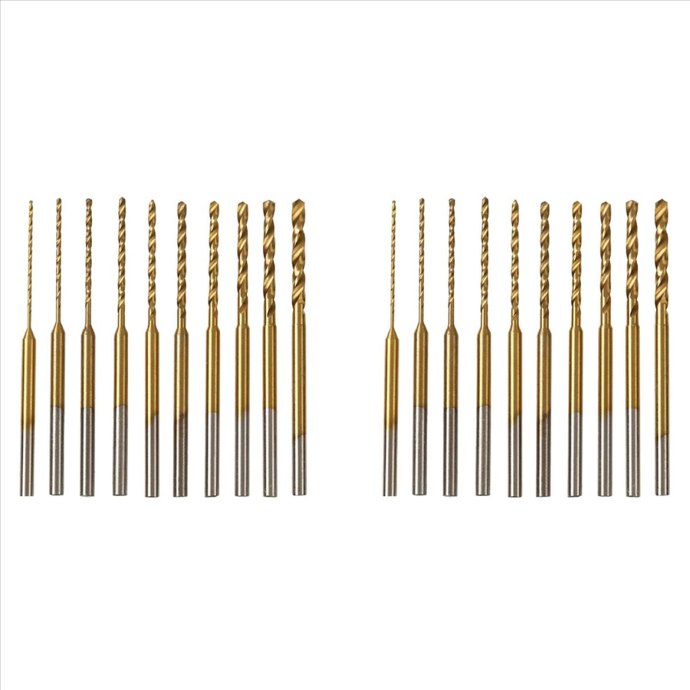 Micro-Twist Drill Bit Set-20Pcs 0.6Mm-2.2Mm Tiny Drill Bit 2.35 Shank 4851216612404