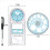 2 Pcs Multifunctional Geometric Ruler Plastic Circle Drawing Tool 4