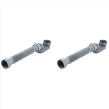 Tubo flessibile di scarico per vasca da bagno con sifone a P piatto da 1 1/2" a basso profilo