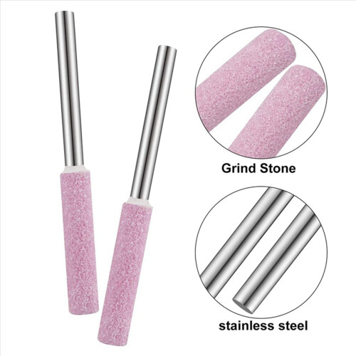 24 Pack Chainsaw Sharpener Grinding Stones for Chainsaw 3X4.8mm 1