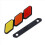 Trefarvet frontgrill-emblem til 4Runner 5