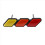 Trefarvet frontgrill-emblem til 4Runner 3