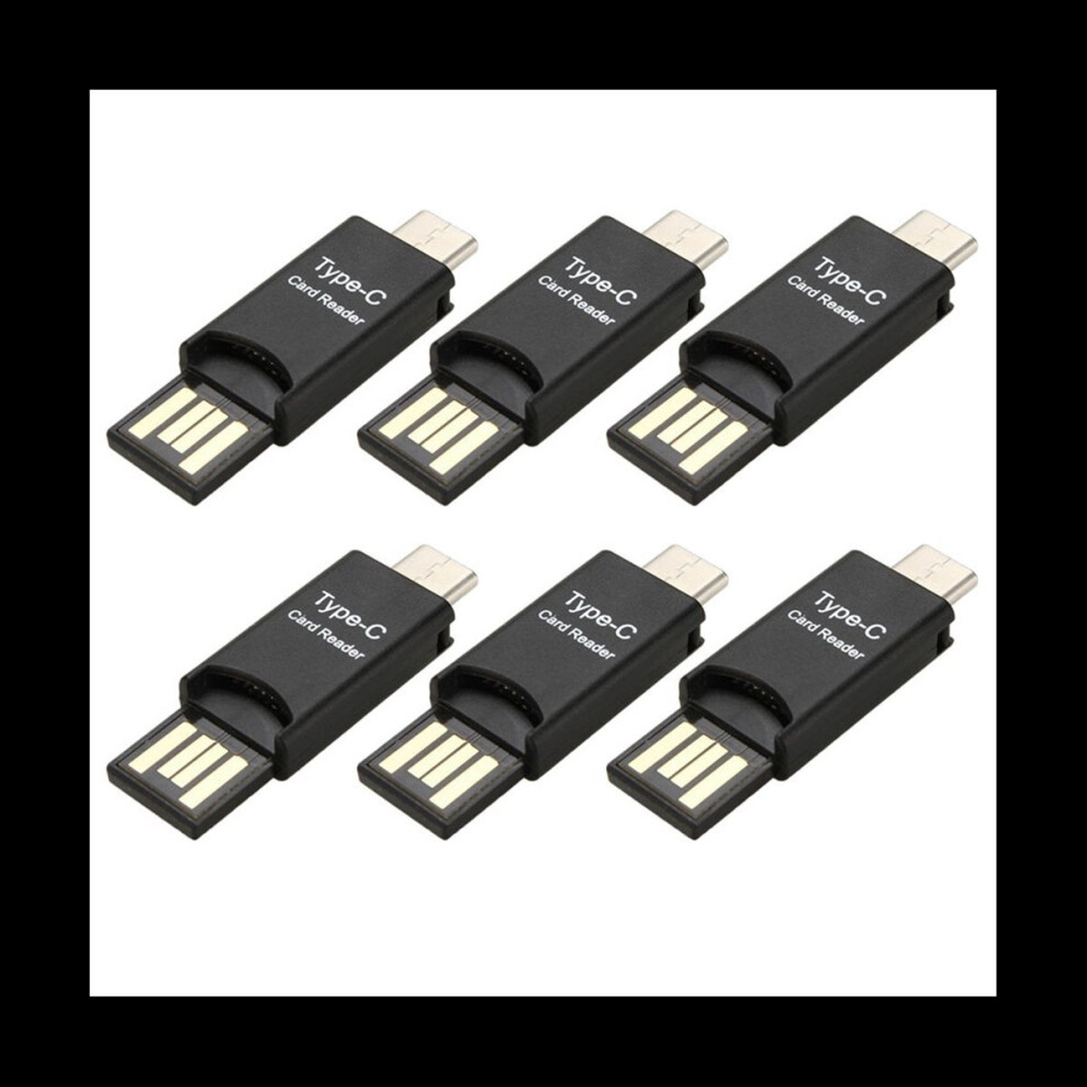 6X Usb 3.1 Type C Usb-C To Micro-Sd Tf Card Reader Adapter 4851216619137