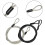 Travel Security Cable Lock,Braided Steel Coated Safety Cable 3