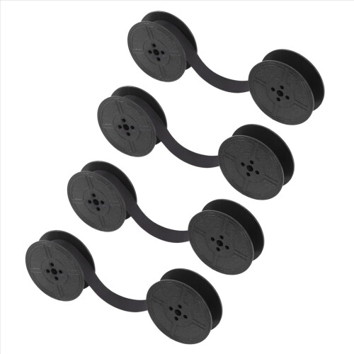 4Pack Typewriter Ribbon Twin Spool Pack Ink for Most Typewriter Black 2
