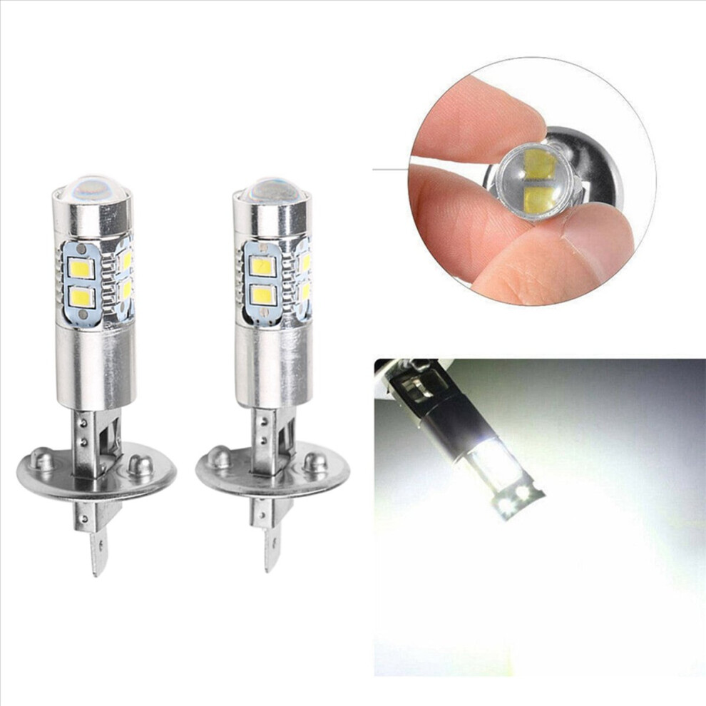 2Pcs Car Fog Lamp 100W H1 Led Headlight Bulbs 6000K 2835 Smd 10Led 4851216620126