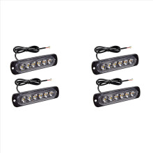 LED Emergency Strobe Lights, Amber 6 LED Strobe Flashing Light 2 Pack