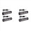 LED Emergency Strobe Lights, Amber 6 LED Strobe Flashing Light 2 Pack 1