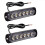 LED Emergency Strobe Lights, Amber 6 LED Strobe Flashing Light 2 Pack 2