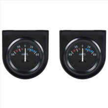 52mm 12V Auto LED Pointer Auto Boot AMP Meter Gauge 60-0-60 AMP Schwarz