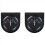 52mm 12V Auto LED Pointer Auto Boot AMP Meter Gauge 60-0-60 AMP Schwarz 1