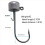 30 stk. Rig Jig Head med soppjigghoder for myk A 6