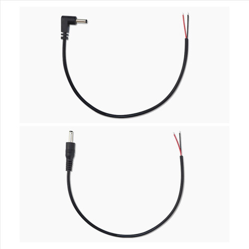 DC-Stromstecker, Stecker auf blanken Draht, offenes Ende, Pigtail-Strom 2