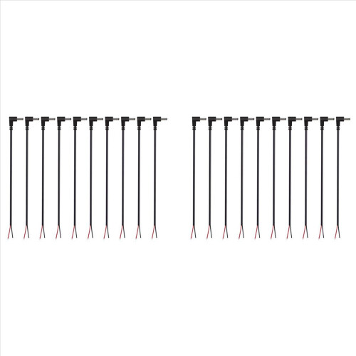 DC-Stromstecker, Stecker auf blanken Draht, offenes Ende, Pigtail-Strom