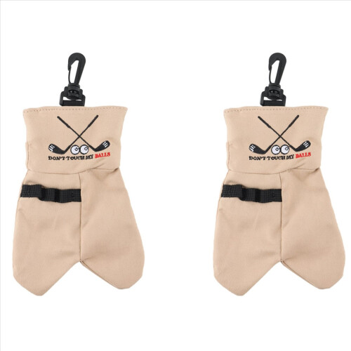 Golfbal opbergtas Dit grappige golfcadeau Golfaccessoires, bruin 2