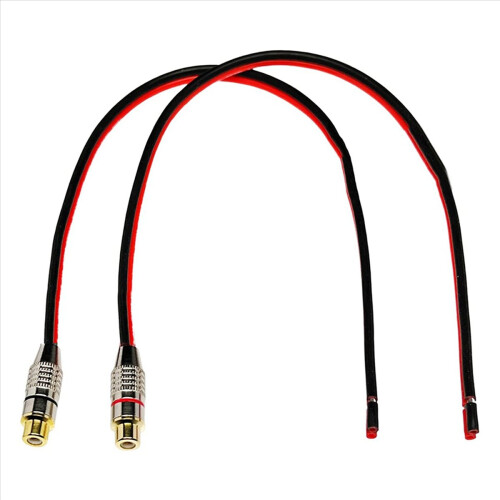 Lautsprecherkabel 14 AWG mit Phono-Buchse, 2 Kanäle 1