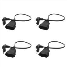 Europea Male Plug to Female Socket Power Cable for PC Computer (0.)