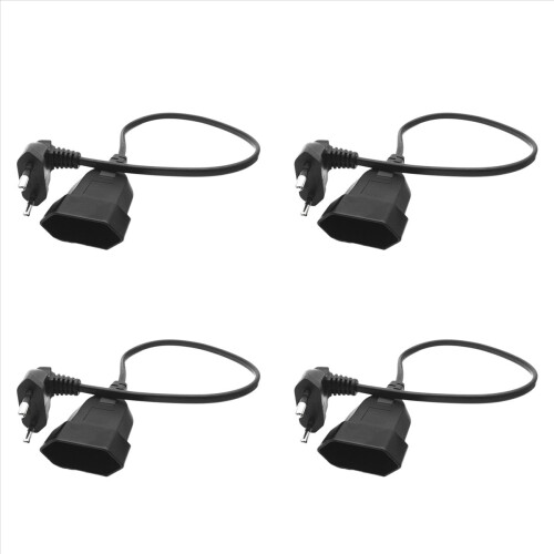 Europea Male Plug to Female Socket Power Cable for PC Computer (0.)
