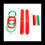 2X Ringkastningsspel Quoits Hoopla Set Quoits Pinnar Rep Mål 4