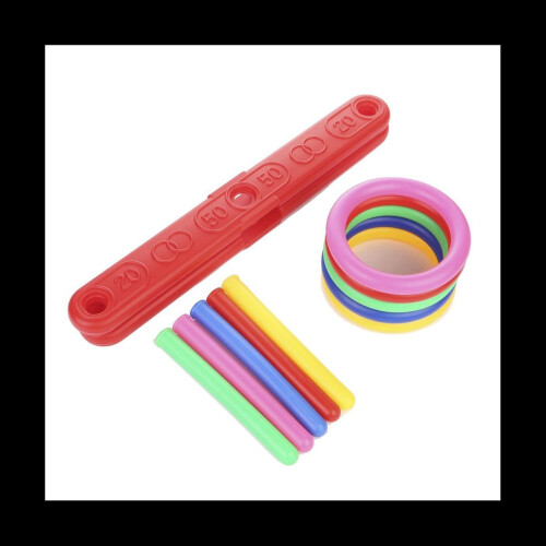 2X Ringkastningsspel Quoits Hoopla Set Quoits Pinnar Rep Mål 1