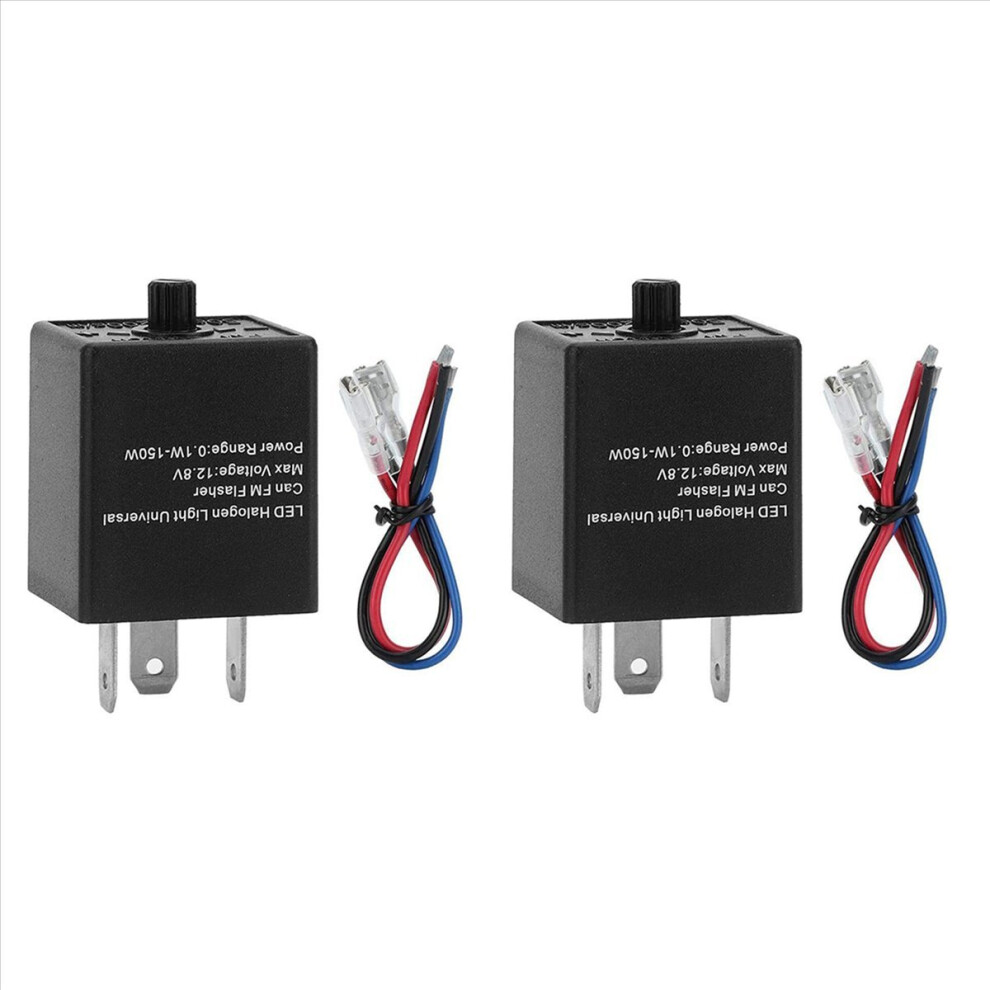 12V 3-Pin Adjustable Led Flasher Relay For Automotive Motorcycle Light 4852508267128