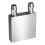 Aluminium vannkjølingsblokkkjøler for datamaskin CPU-radiator sølv 2